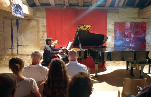 Rehearsals Pianofestival Clefmont 2019 organised by Jean-Baptiste Médard with Noé Secula and Camille Jauvion