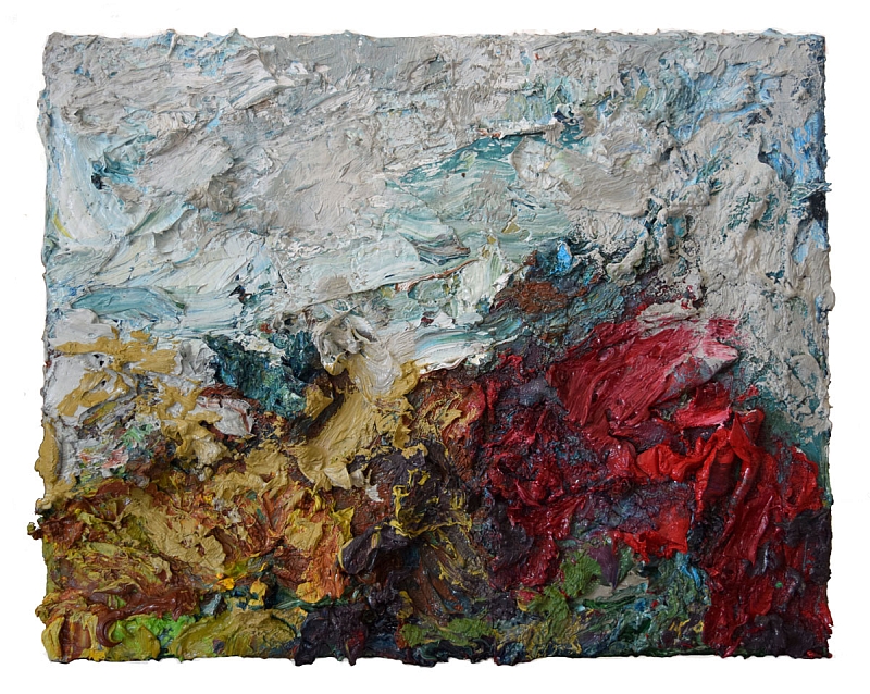 Paysage van Riekus, olieverf op doek, 30x24 cm, 2023