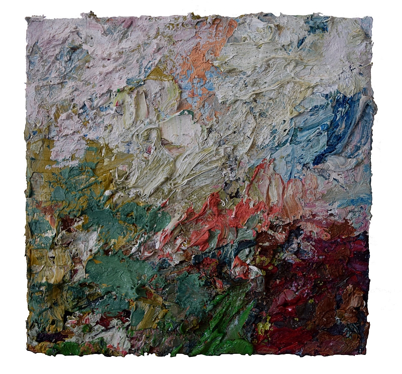 Paysage van Riekus, olieverf op doek, 30x30 cm, 2023